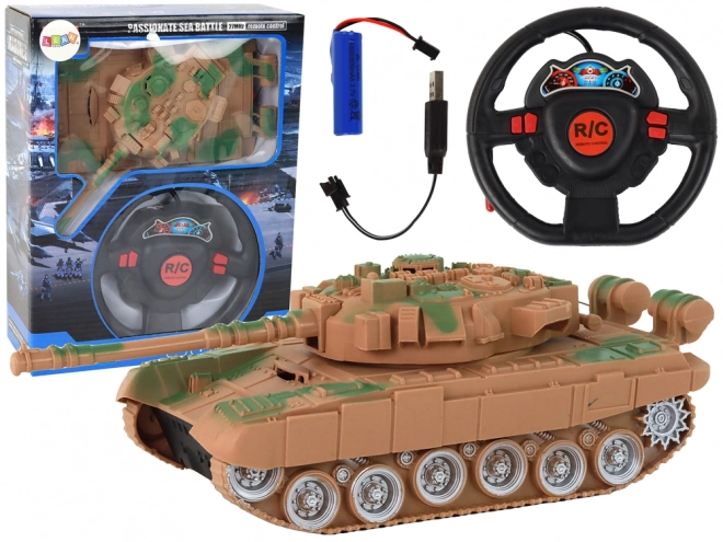 Remote Control Tank with Lights and Sound 1:18 Scale