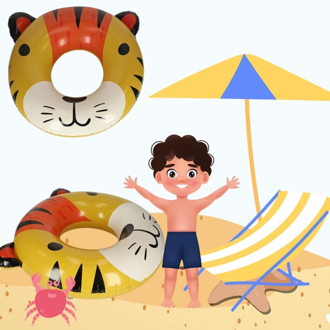 Inflatable Swimming Ring Tiger