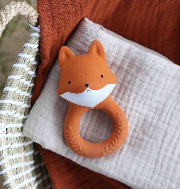 Fox Teether Natural Rubber