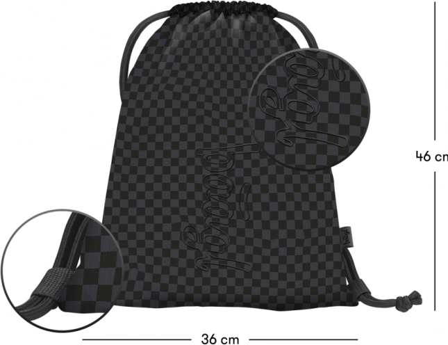 Set di articoli scolastici BAAGL Skate Max grigio: zaino, astuccio e sacchetto