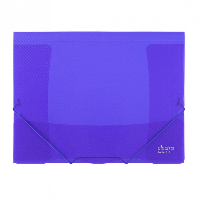 Dark Blue Elastic Band Document Folder