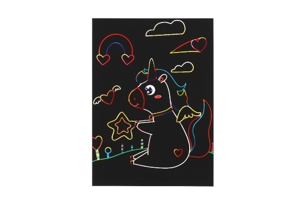 Scratch Art Rainbow Unicorn Set