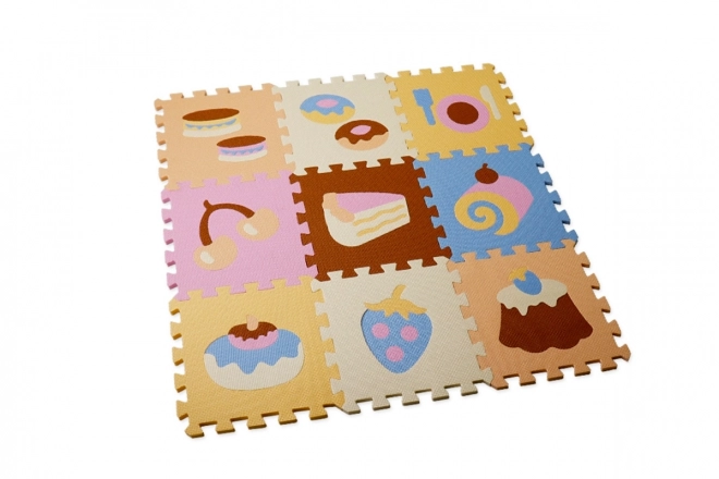 Foam Puzzle with Food Motifs