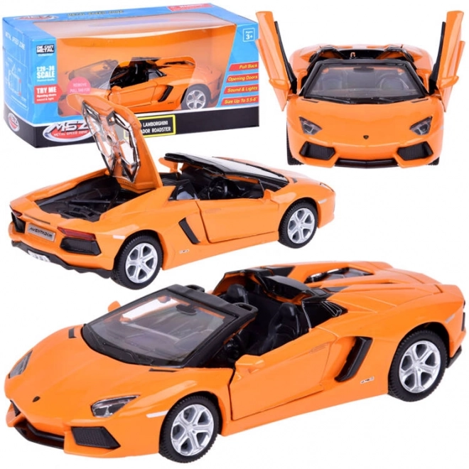 Interactive Lamborghini Aventador Roadster Model Car 1:32