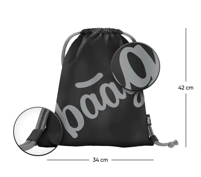 Baagl Black Skate Gym Bag