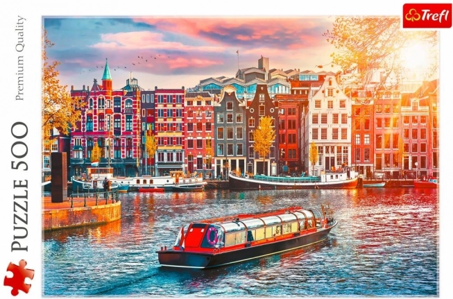 Motivo realistico dei canali di Amsterdam