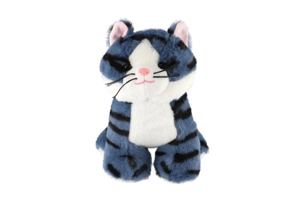 Plush Cat Kacperek in Navy Blue 23 cm