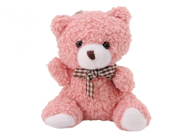 Pink Plush Mini Teddy Bear Keychain