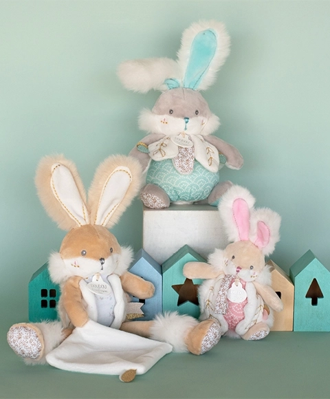 Plush Bunny Gift Set with Blanket