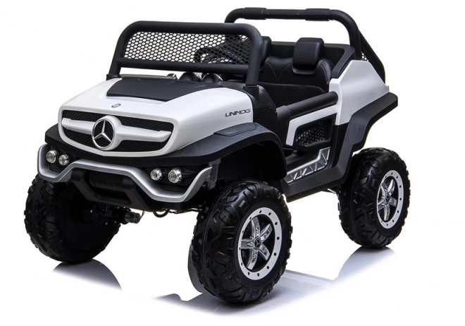 Electric Ride-On Car Mercedes Unimog White