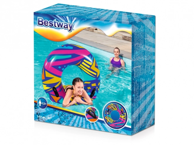 Inflatable Heart-shaped Swim Ring by Bestway – White