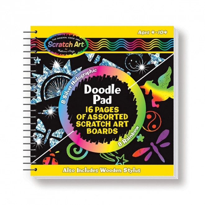 Scratch Note Pad for Kids - 16 Sheets