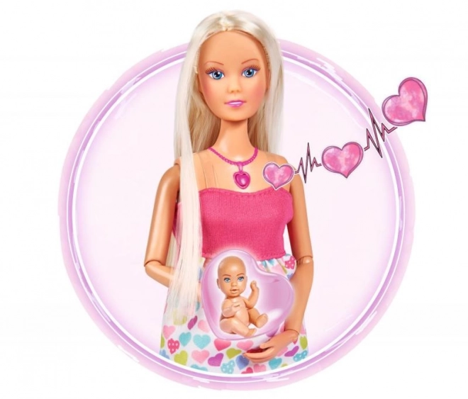 Steffi Expecting Mommy Doll with Newborn Baby