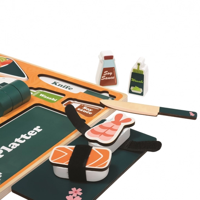 3D Wooden Sushi Puzzle Set