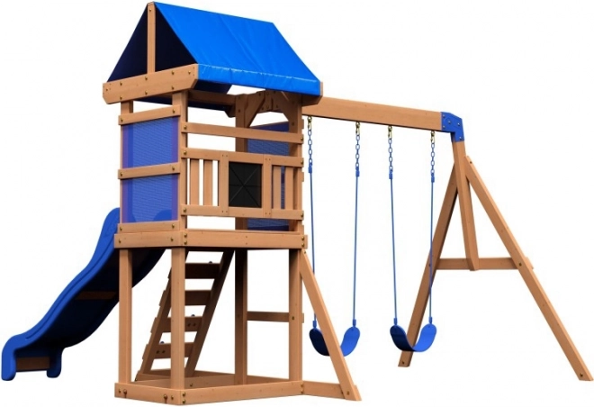 Wooden Playground Aurora House with Slide