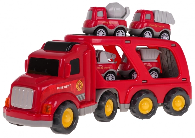 Interactive Tow Truck and Fire Engine Set