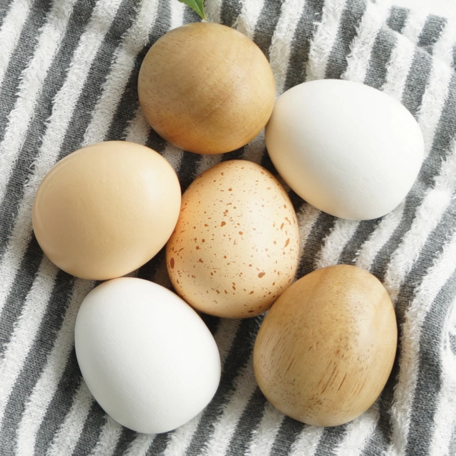 Farm Eggs in Crate - Wooden Toy Set