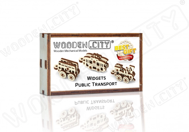 Wooden 3D Puzzle: Public Transport Model