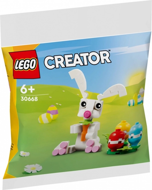 Easter Bunny With Colorful Eggs Building Set