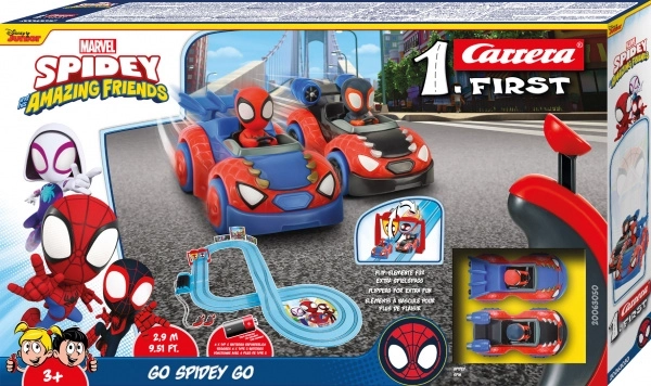 Carrera First Spidey Go Webs Go Slot Car Track 2.9 m