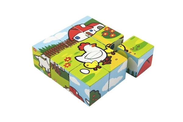 My First Animal Wooden Blocks Set