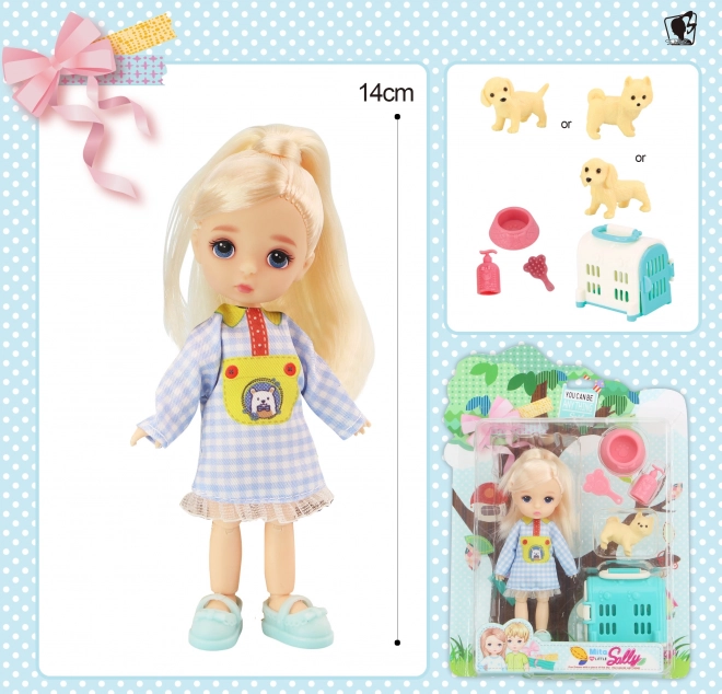 Doll with Puppy Set