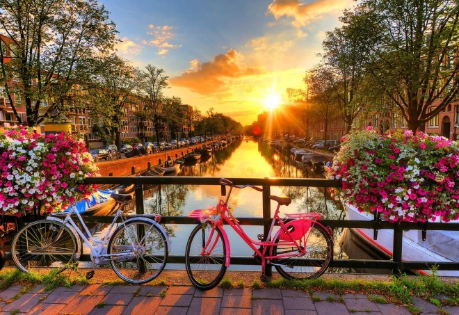 Amsterdam Bicycles Wooden Puzzle