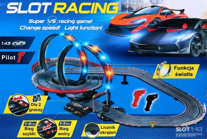 6-Meter Kids Racing Track with Light Loops