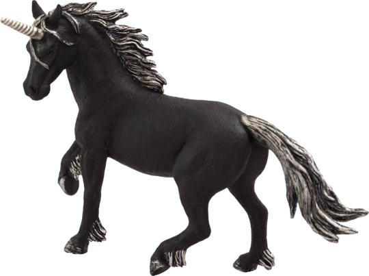 Black Unicorn Figurine