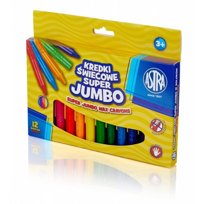 Astra Super Jumbo Wax Crayons Set of 12