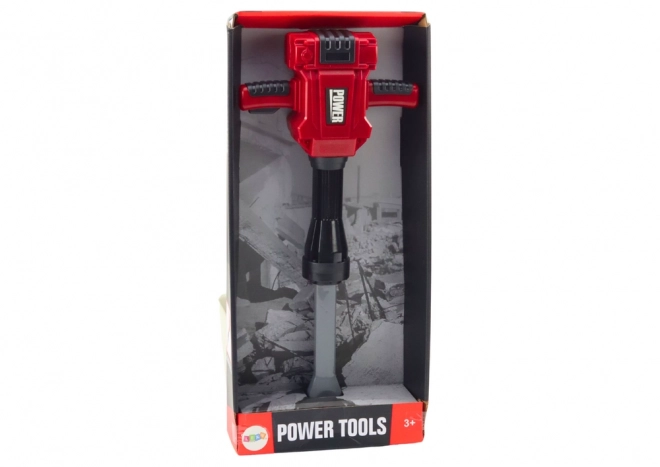 Red Battery-Powered Toy Hammer Drill