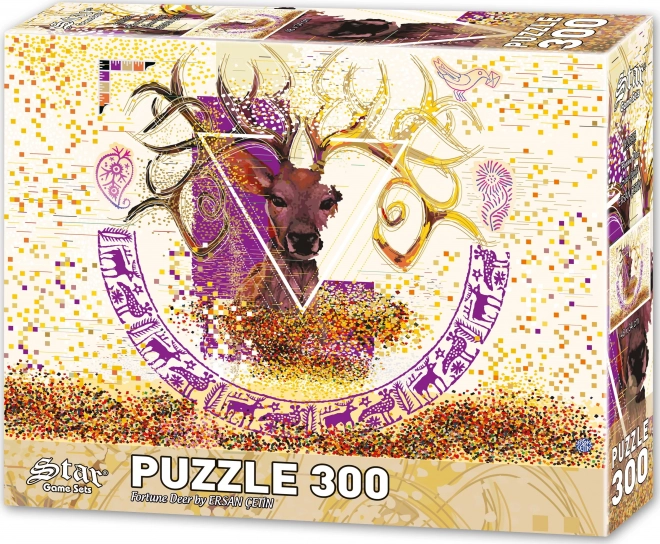 Star puzzle lucky deer 300 pieces