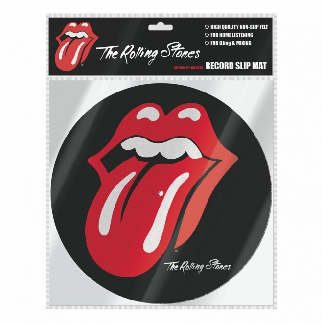 Slipmat für Plattenspieler mit Rolling Stones Motiv