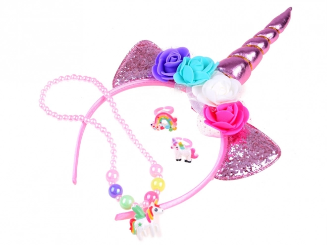 Unicorn Headband Set with Accessories