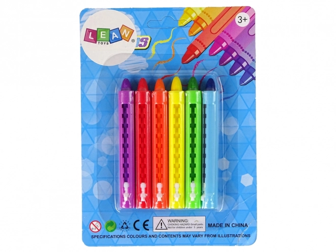 Pastel Colored Crayons Set 6 Pieces