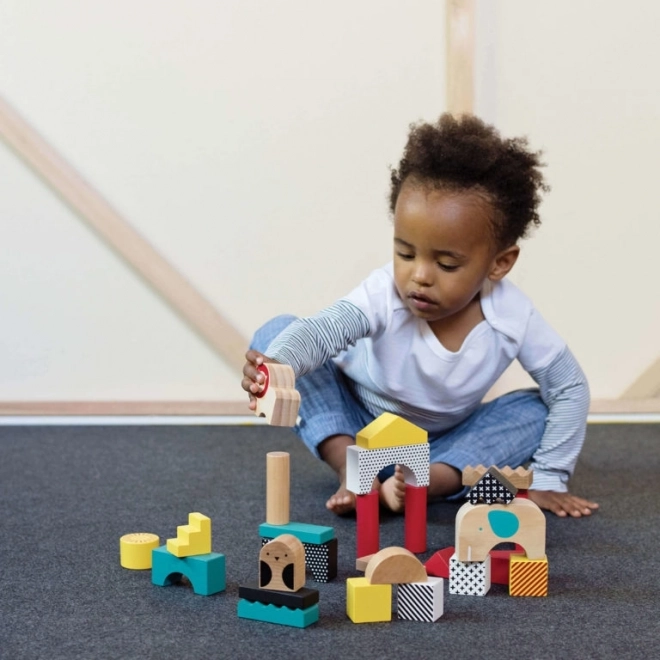 Petit Collage Wooden Animal Blocks