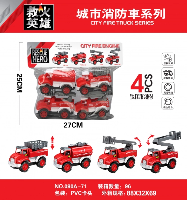 Fire Truck Toy Set