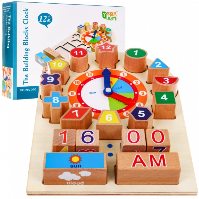 Wooden Educational Clock Board for Kids