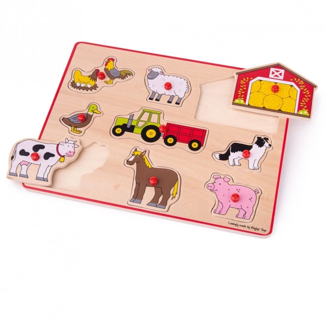 Farmyard Puzzle by Bigjigs Toys