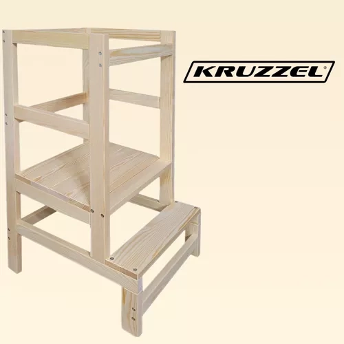 Wooden Kitchen Helper Step Stool for Kids