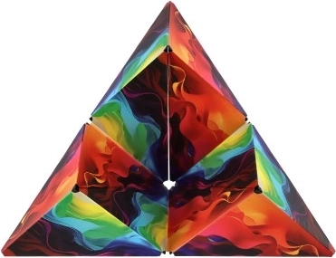 Magnetic Rainbow Cube Puzzle