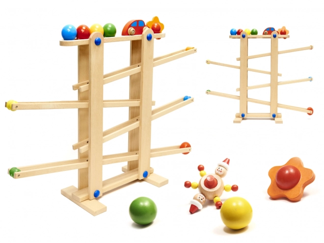 Wooden Ball Ramp XXL Montessori Track