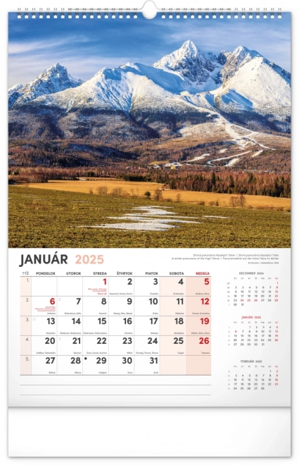 Wall Calendar Our Slovakia 2025