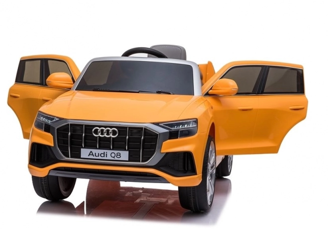 Audi Q8 Kids Ride-On Car Yellow Lacquered