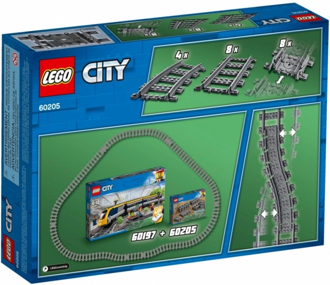 Flexible Train Tracks Set for LEGO City