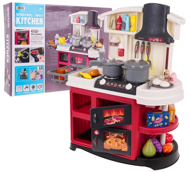 Interactive Kitchen Set with Sound and Water Function