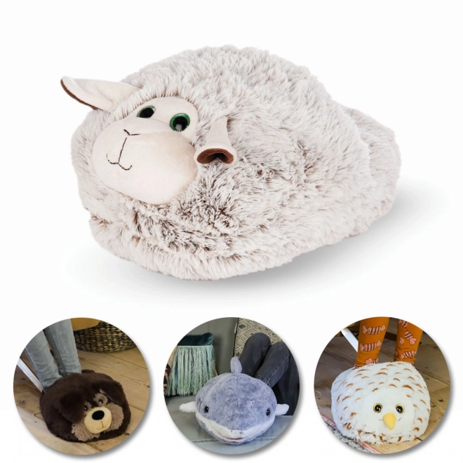 Cozy Noxxiez Sheep Warm Plush Slipper