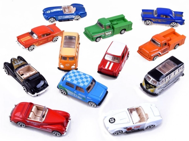 Retro Metal Toy Cars Set