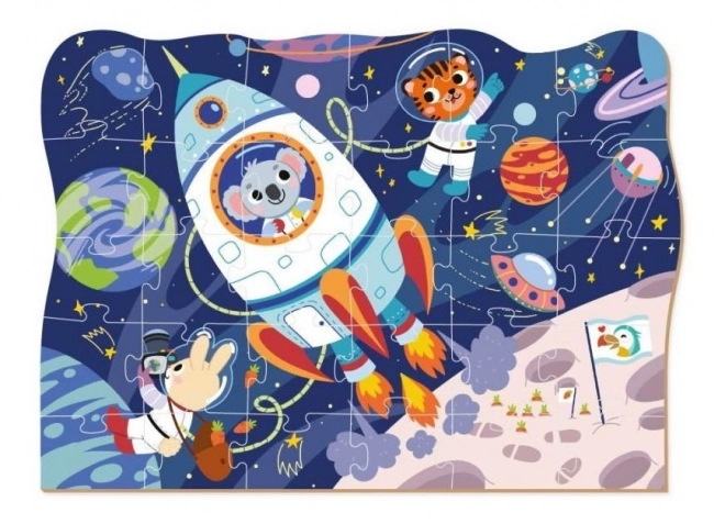 Space Adventure Animal Puzzle