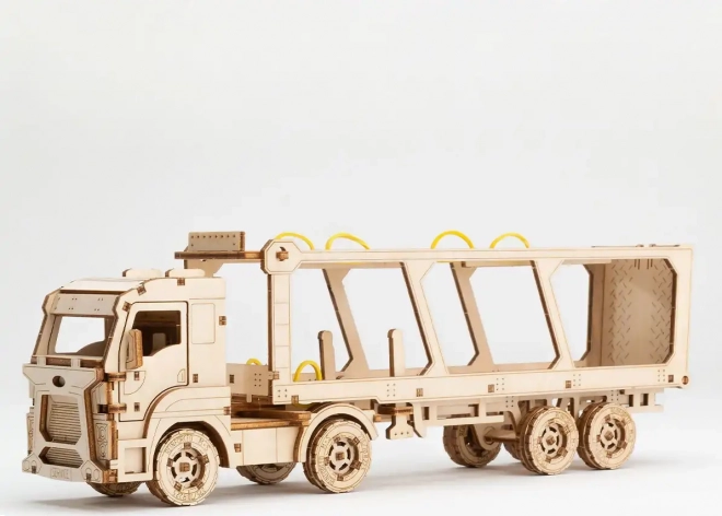 Wooden 3D Puzzle Superfast Car Carrier Truck